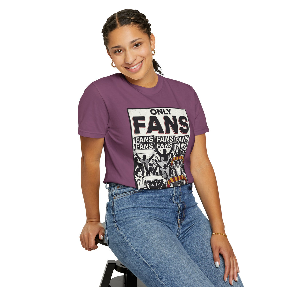 Only Fans Crowd Graphic T-Shirt — Vintage Sports Fan Tee