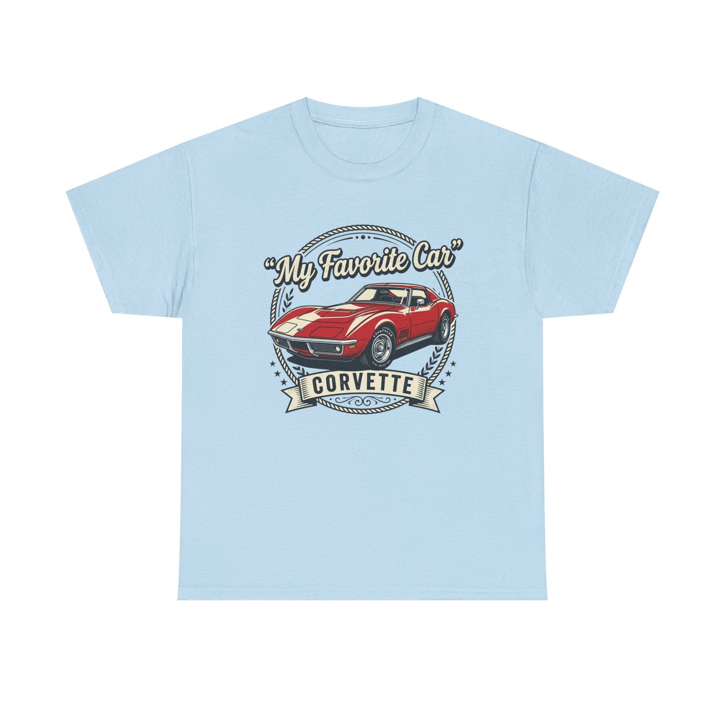 Corvette 'My Favorite Car' Classic Muscle Tee Printify