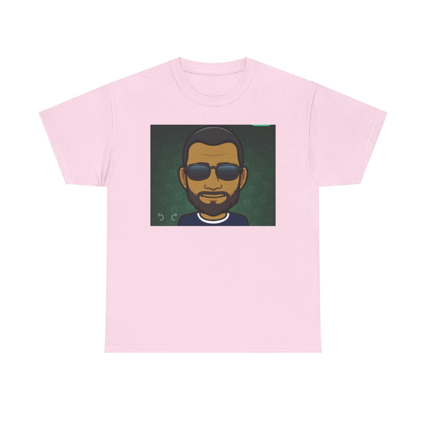 Bitmoji Portrait Tee — Cool Sunglasses Avatar Graphic T-Shirt Printify