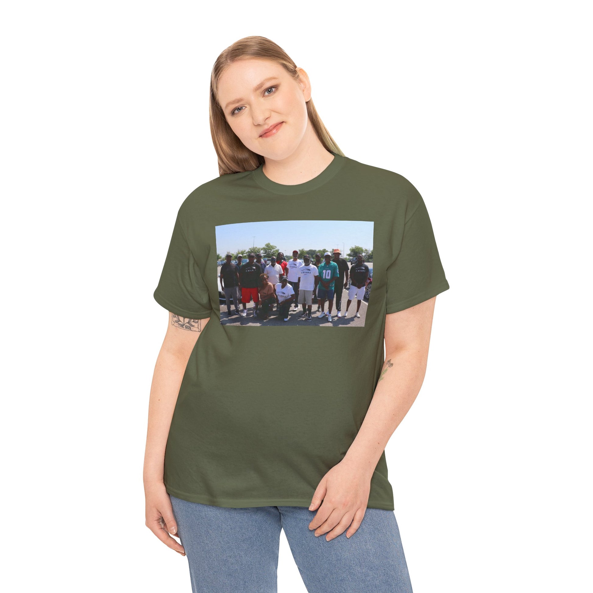C-RYDERZ Group Photo Custom Tee — Personalized Reunion & Team Picture Shirt Printify