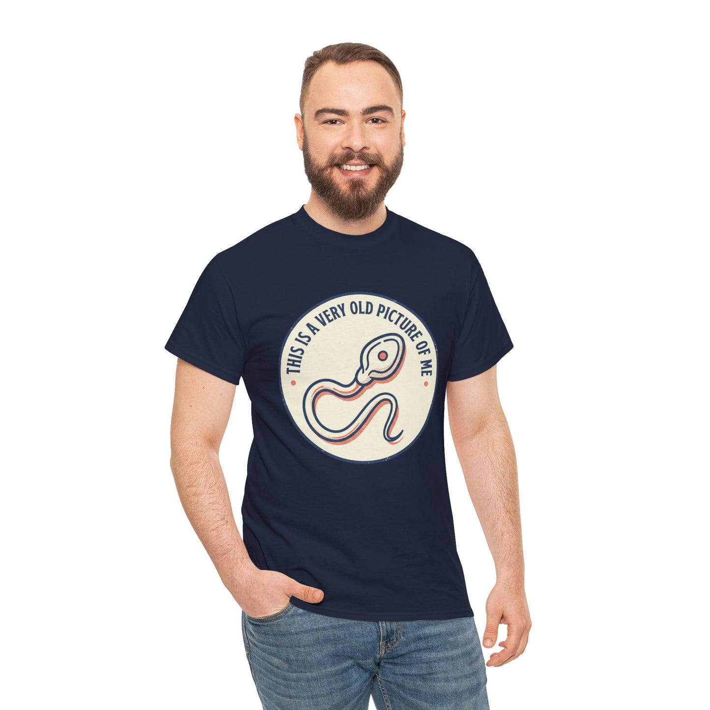 "This Is A Very Old Picture Of Me" Retro Snake Graphic Tee