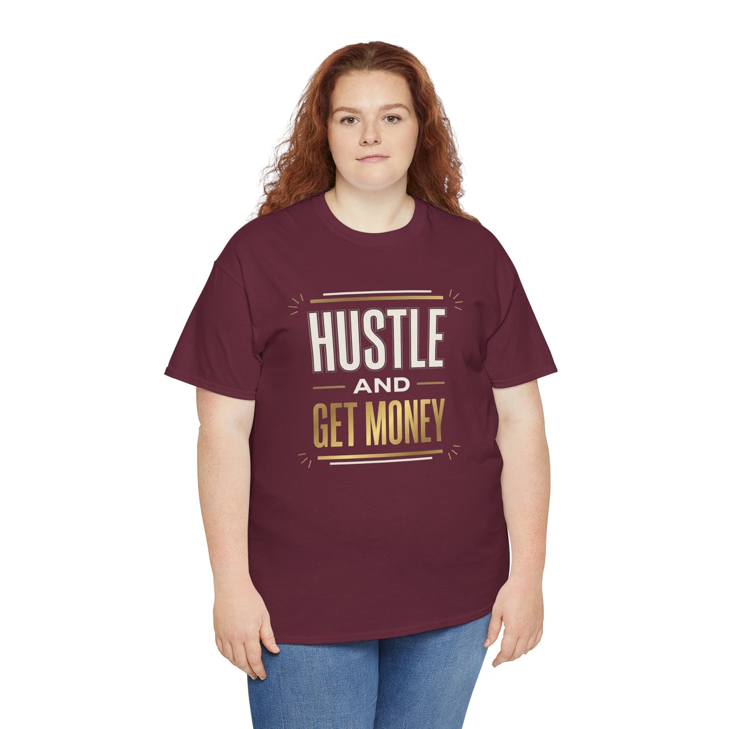 Hustle and Get Money Tee - Motivational Streetwear Graphic T-Shirt