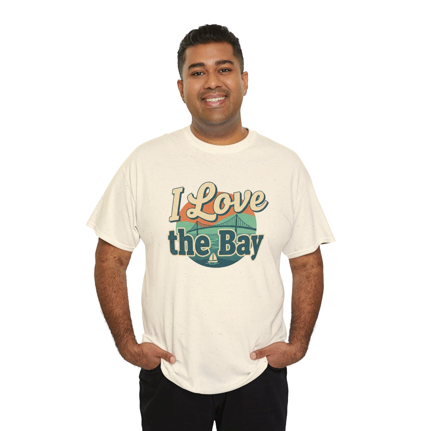 I Love the Bay T-Shirt — Retro Coastal Tee for Bay Lovers
