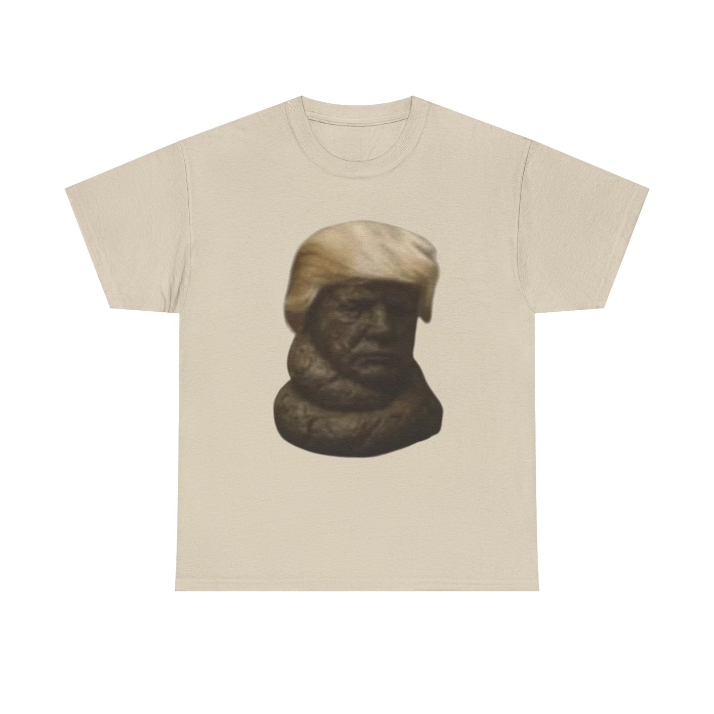 Graphic Tee — Bronze Bust Illustration T‑Shirt