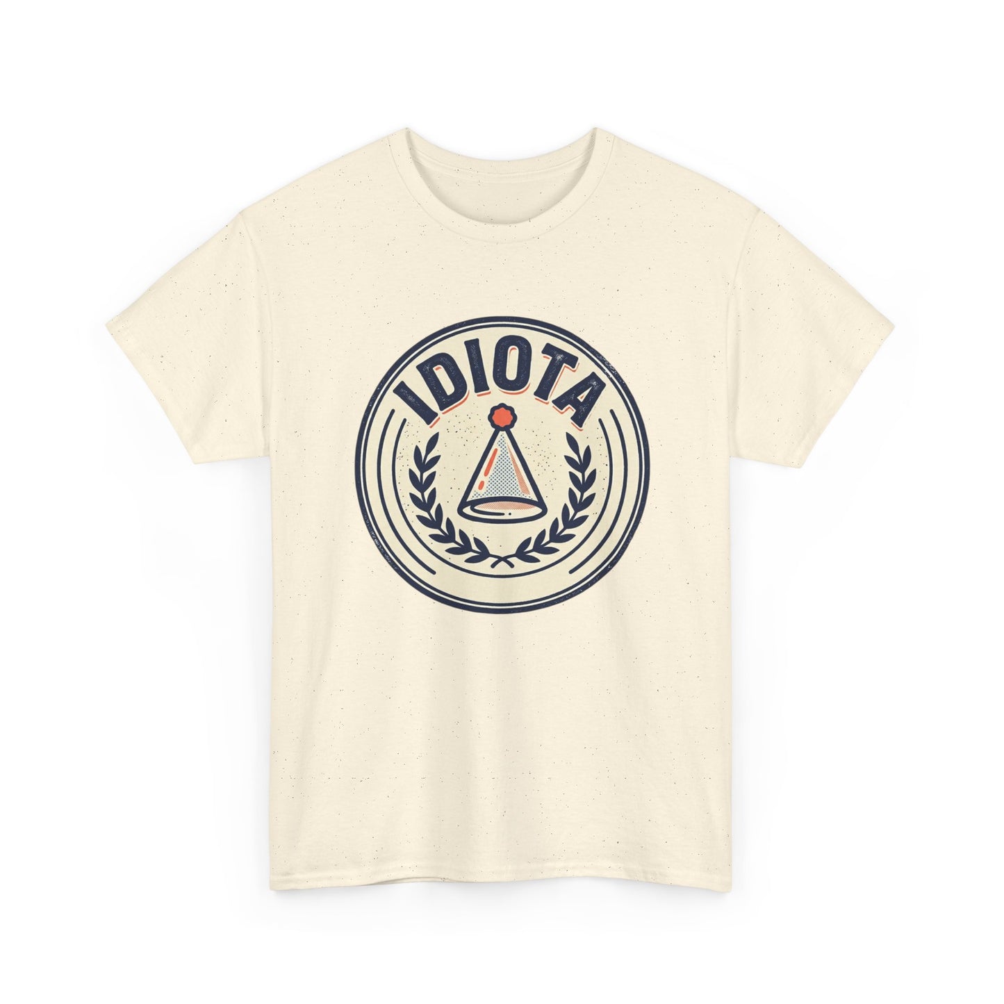Idiota Crest T-Shirt — Vintage Emblem Graphic Tee