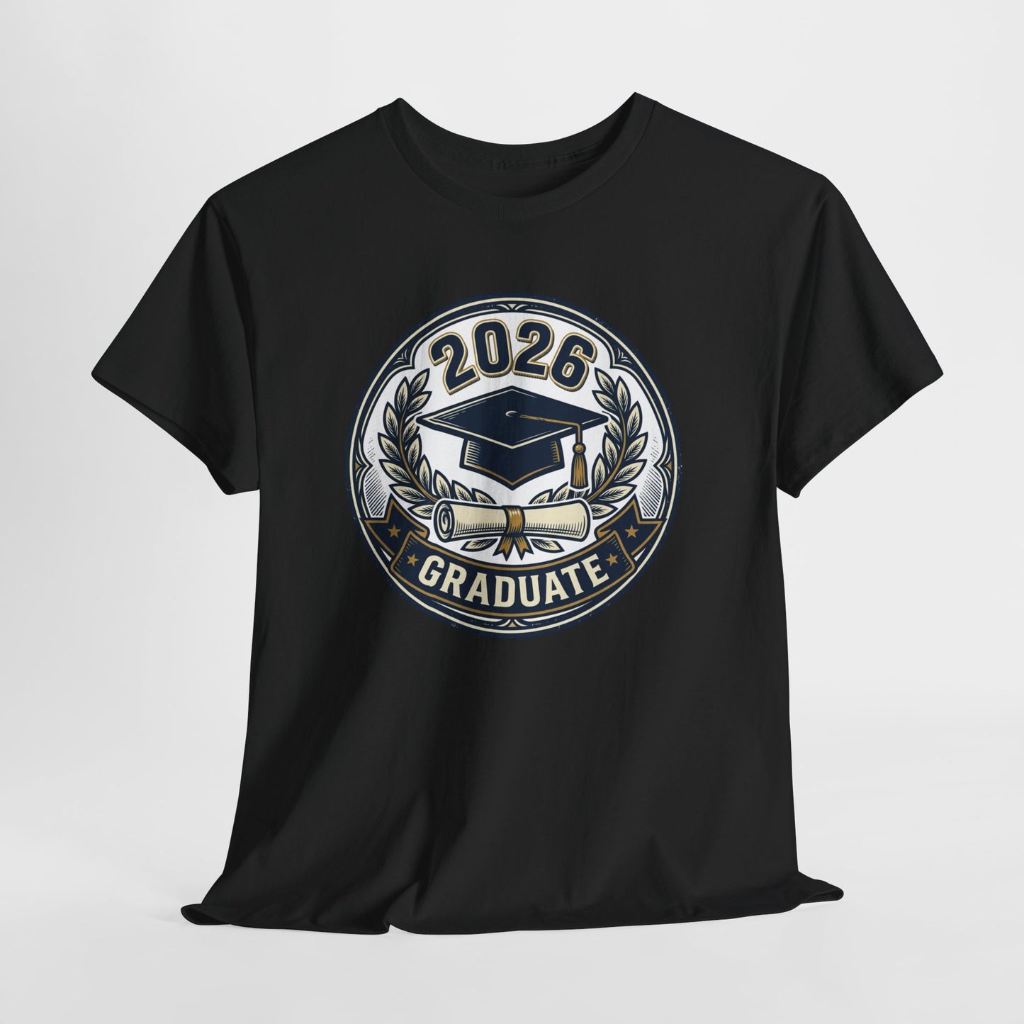2026 Graduate T-Shirt — Graduation Cap Emblem Tee