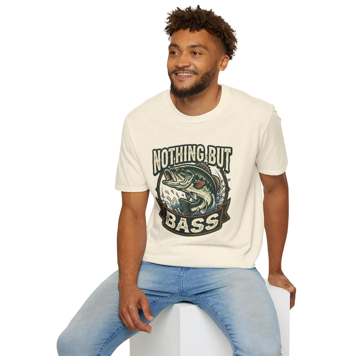 Nothing But Bass Fishing T-Shirt — Retro Largemouth Bass Graphic Tee