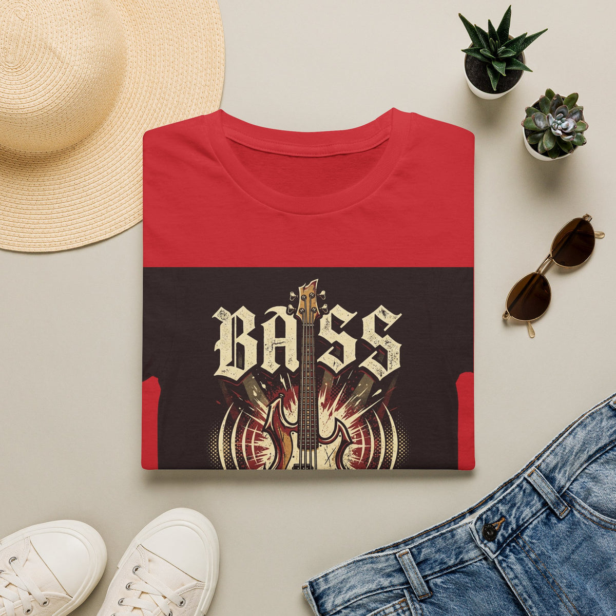 Bass Guitar T-Shirt — "Bass: If You Got It, Crank It Up!" Rock Music Tee