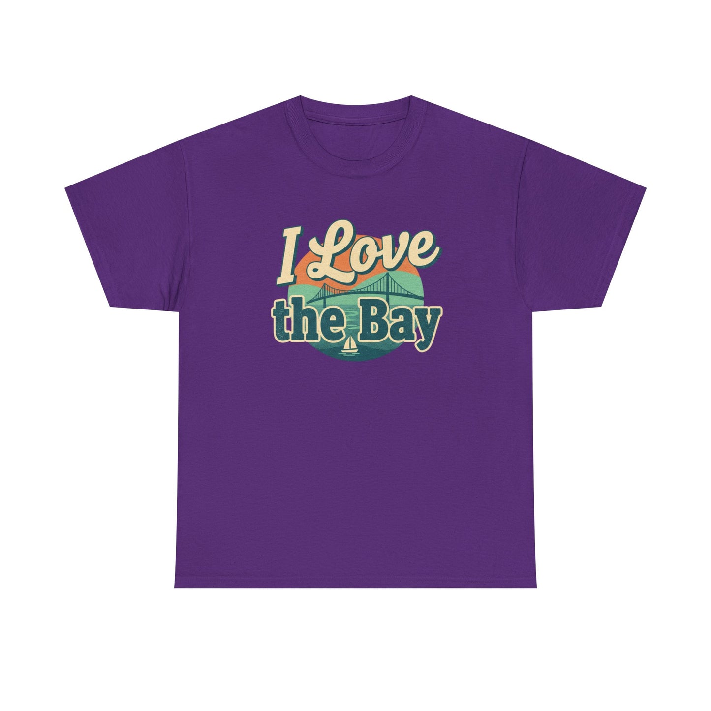 I Love the Bay T-Shirt — Retro Coastal Tee for Bay Lovers
