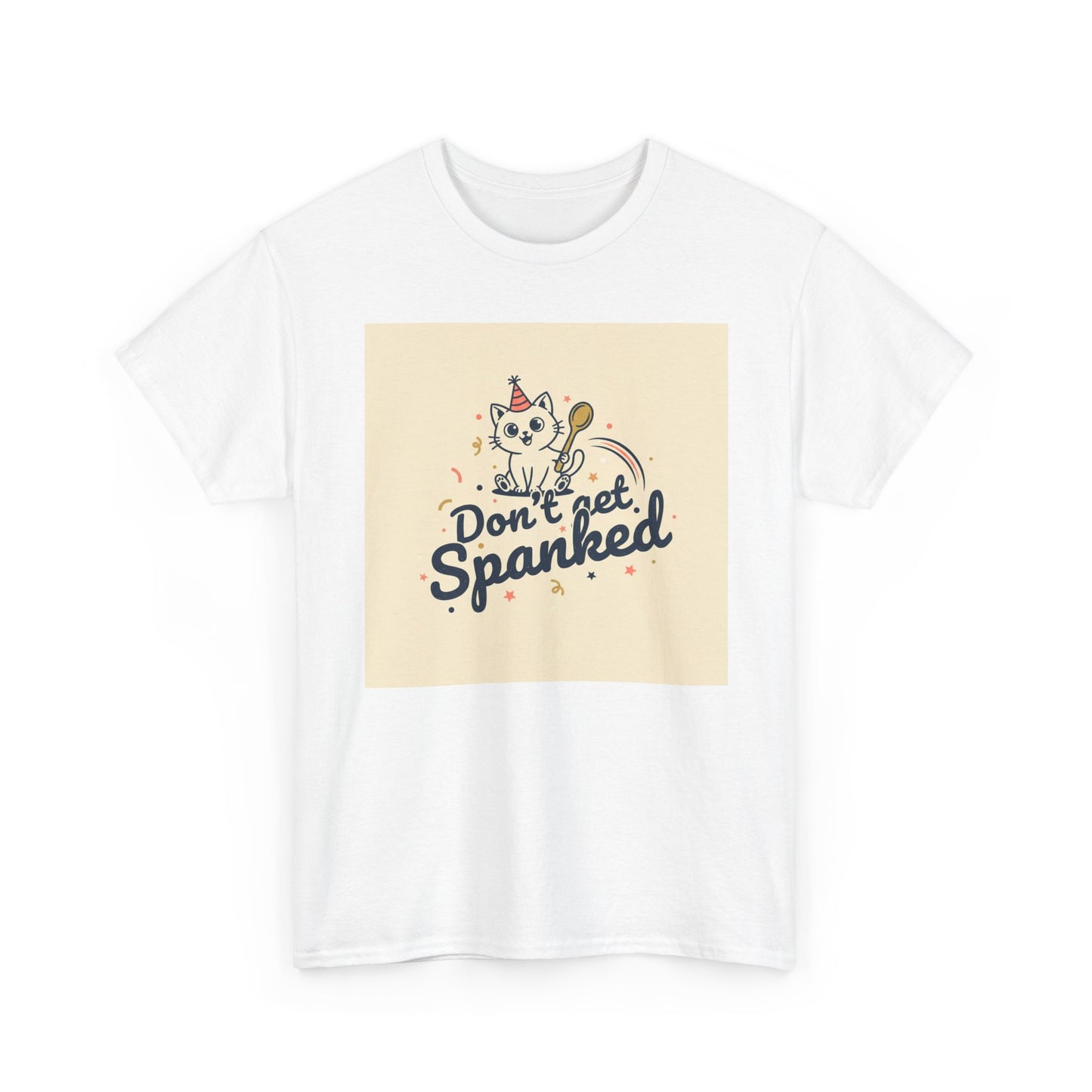 Don’t Get Spanked Cat Tee — Cute Retro Kitten Graphic T-Shirt Printify