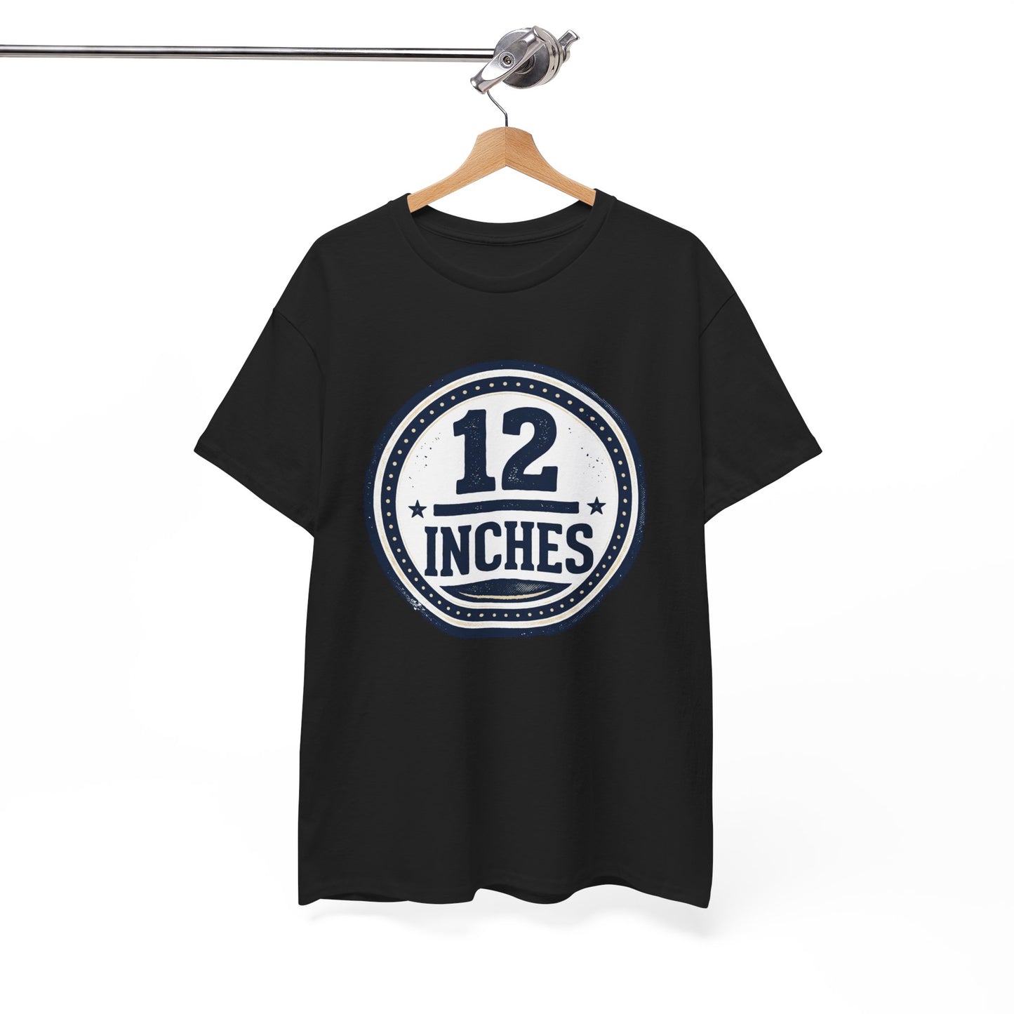 12 Inches Badge T-Shirt — Vintage Stamp Graphic Tee