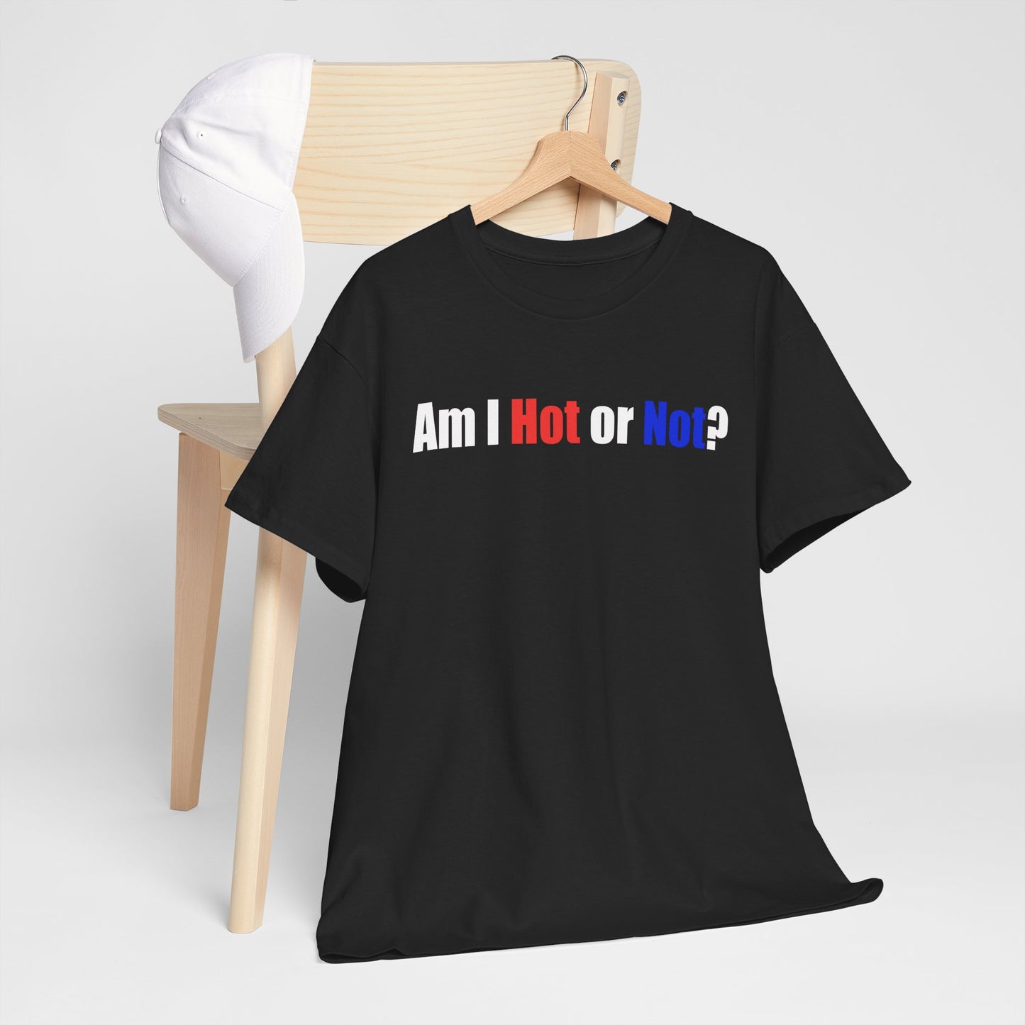 Hot Not Unisex Heavy Cotton Tee - Funny Graphic T-Shirt for Casual Wear