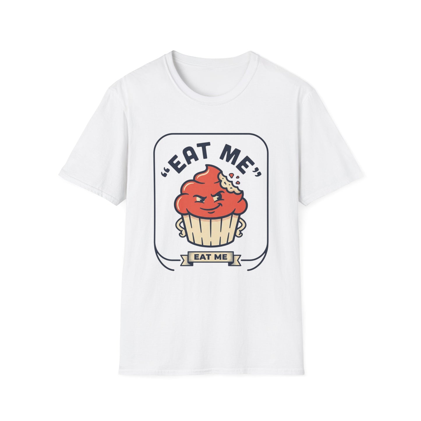 Cupcake Graphic T-Shirt — "Eat Me" Retro Dessert Tee