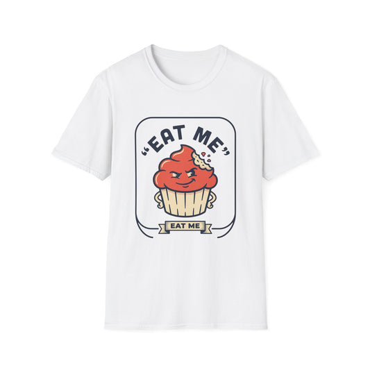 Cupcake Graphic T-Shirt — "Eat Me" Retro Dessert Tee
