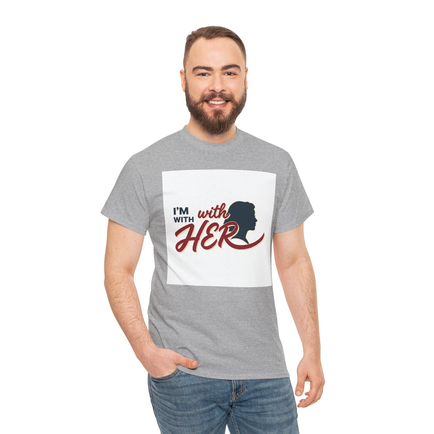 I'm With Her T-Shirt — Women's Rights / Feminist Silhouette Tee