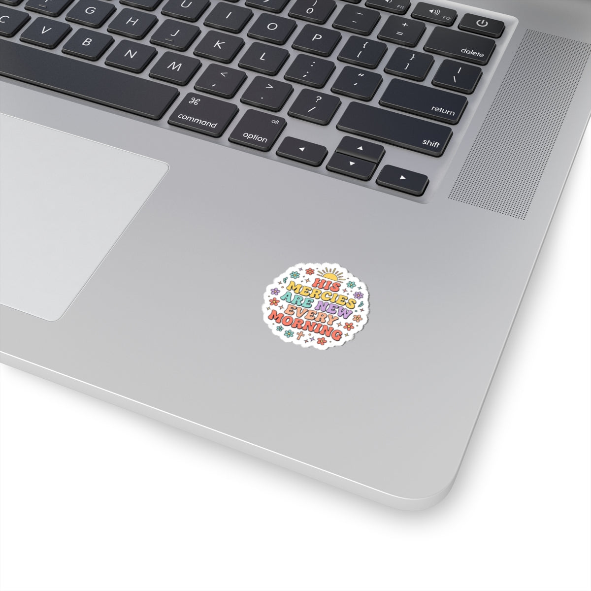 His Mercies Are New Every Morning Sticker | Christian, Pastel, Retro Encouragement