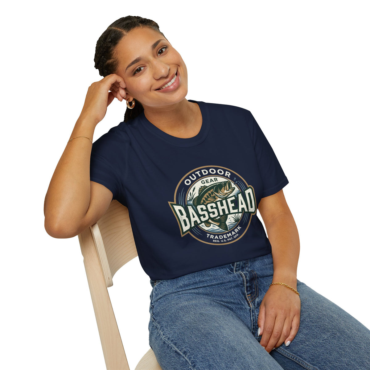Basshead Fishing T-Shirt — Retro Bass Gear Tee