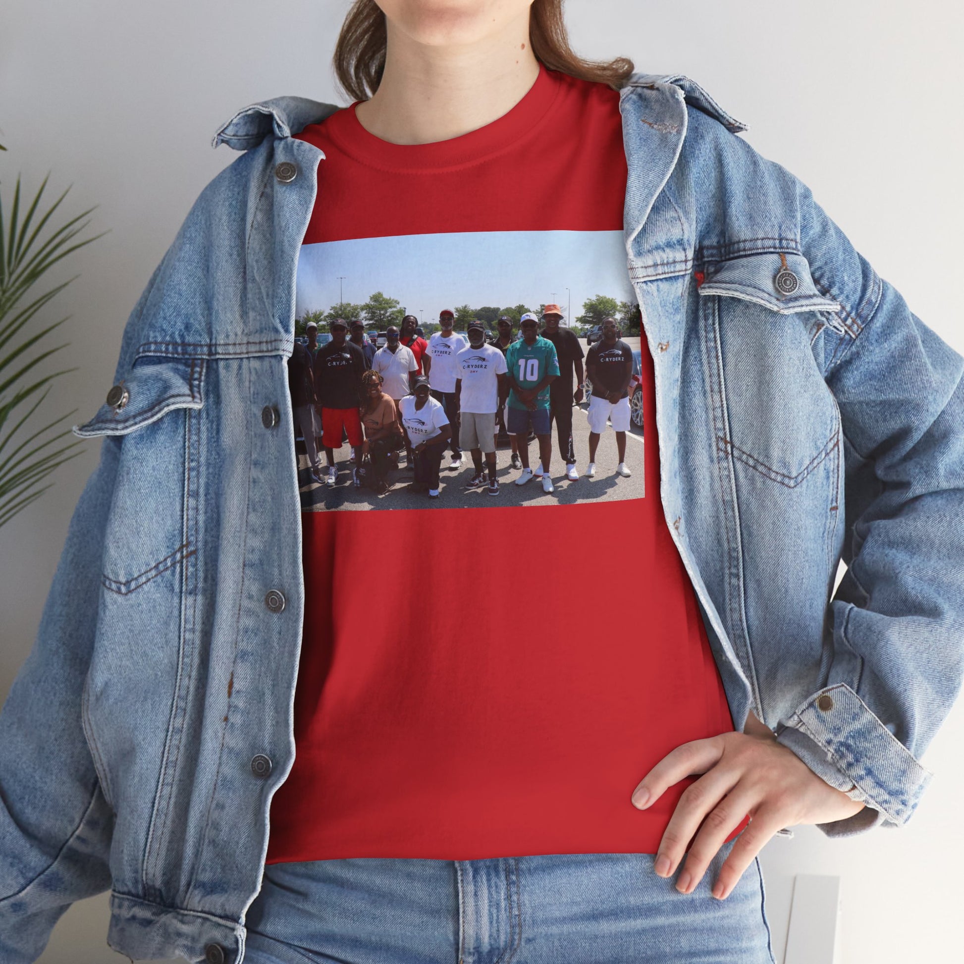 C-RYDERZ Group Photo Custom Tee — Personalized Reunion & Team Picture Shirt Printify
