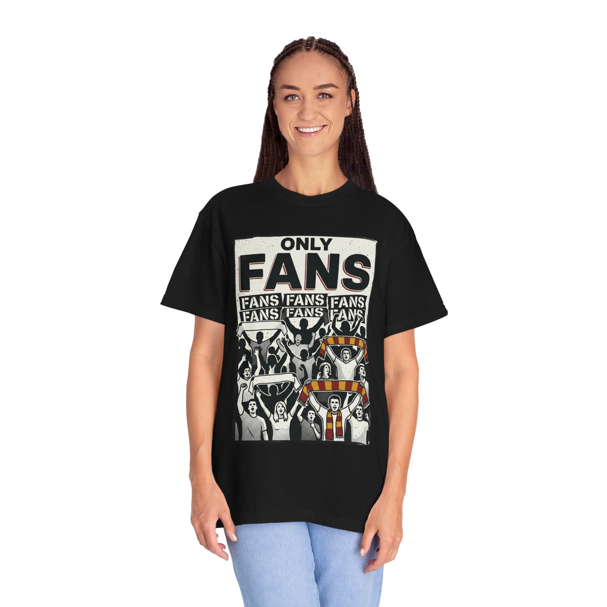 Only Fans Crowd Graphic T-Shirt — Vintage Sports Fan Tee