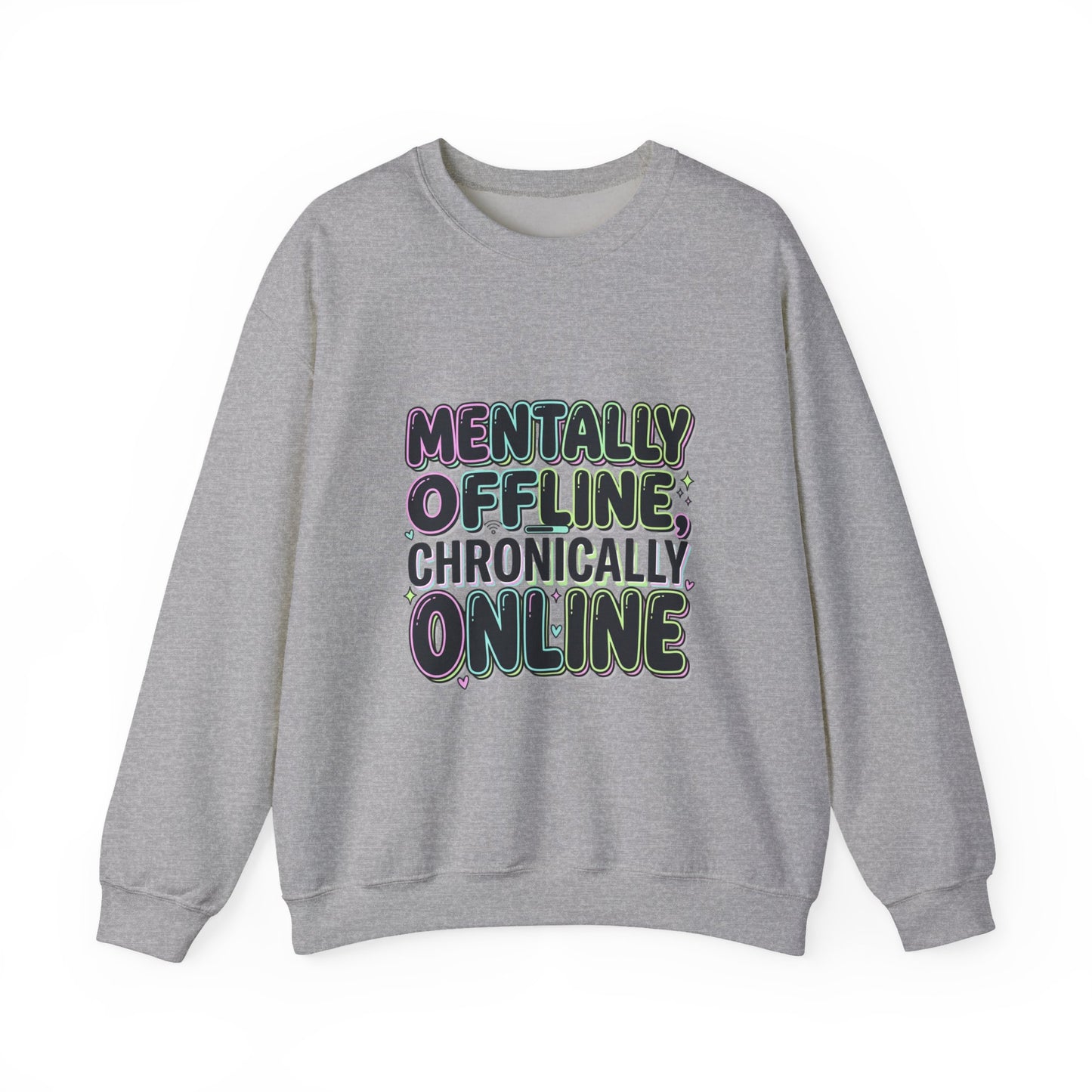 Mentally Offline Unisex Heavy Blend™ Crewneck Sweatshirt