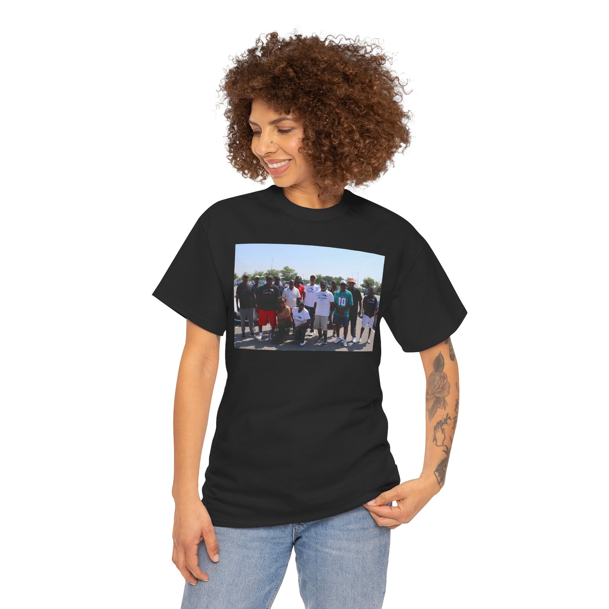 C-RYDERZ Group Photo Custom Tee — Personalized Reunion & Team Picture Shirt Printify