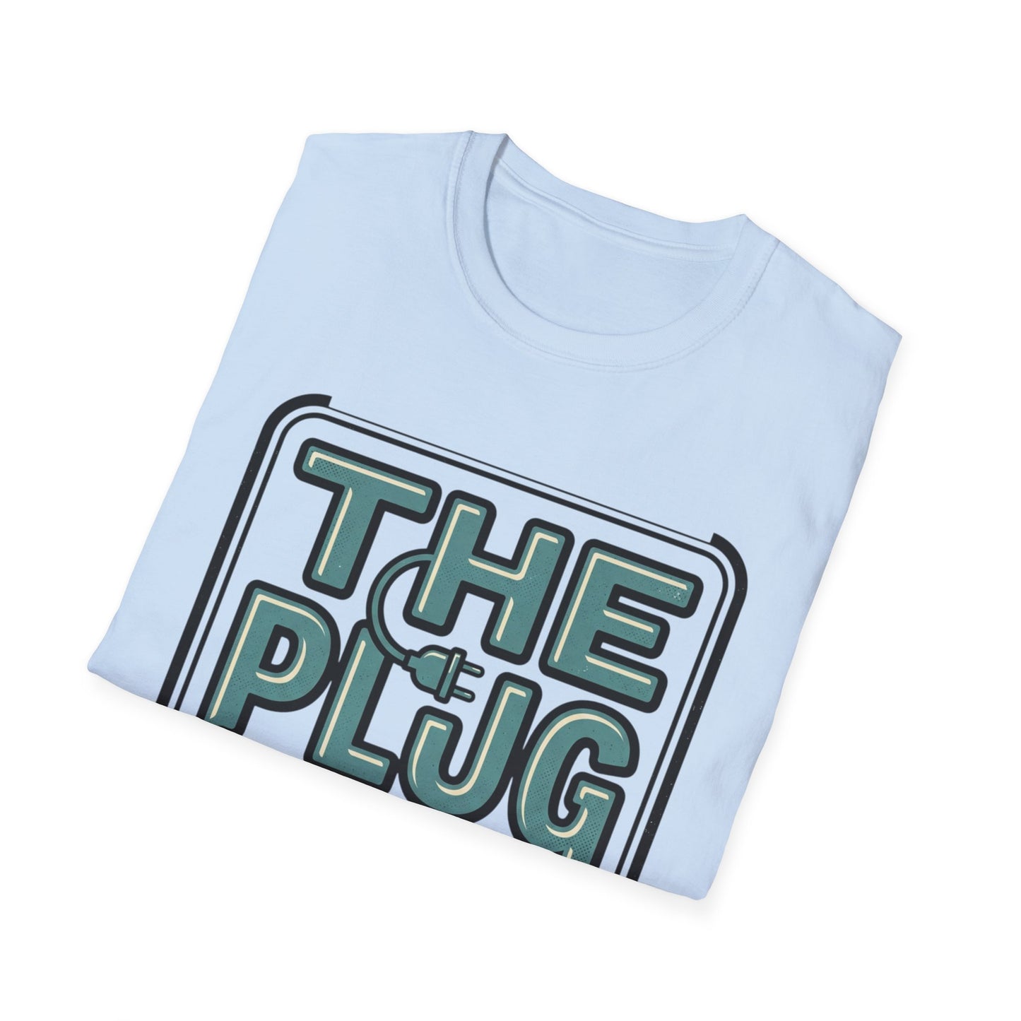 The Plug Graphic T-Shirt — Retro Power Cord Logo Tee