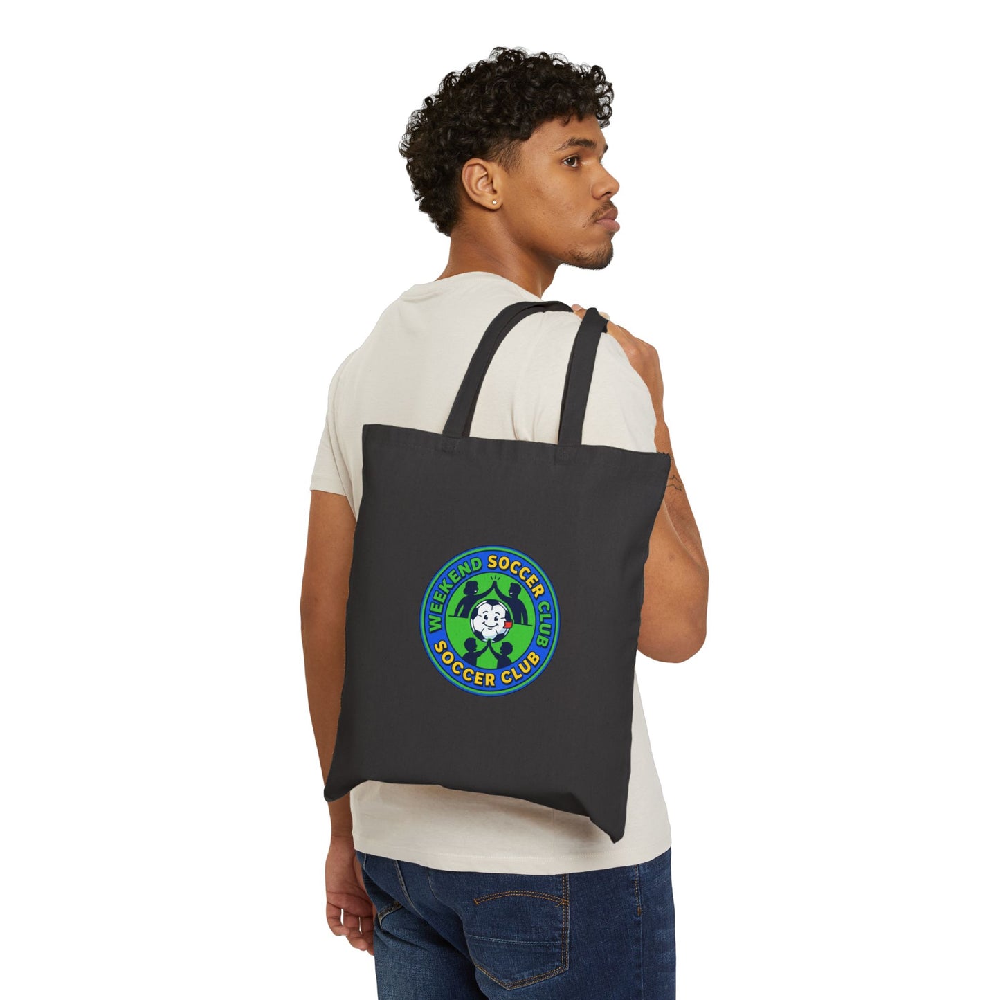 Soccer Cotton Canvas Tote Bag