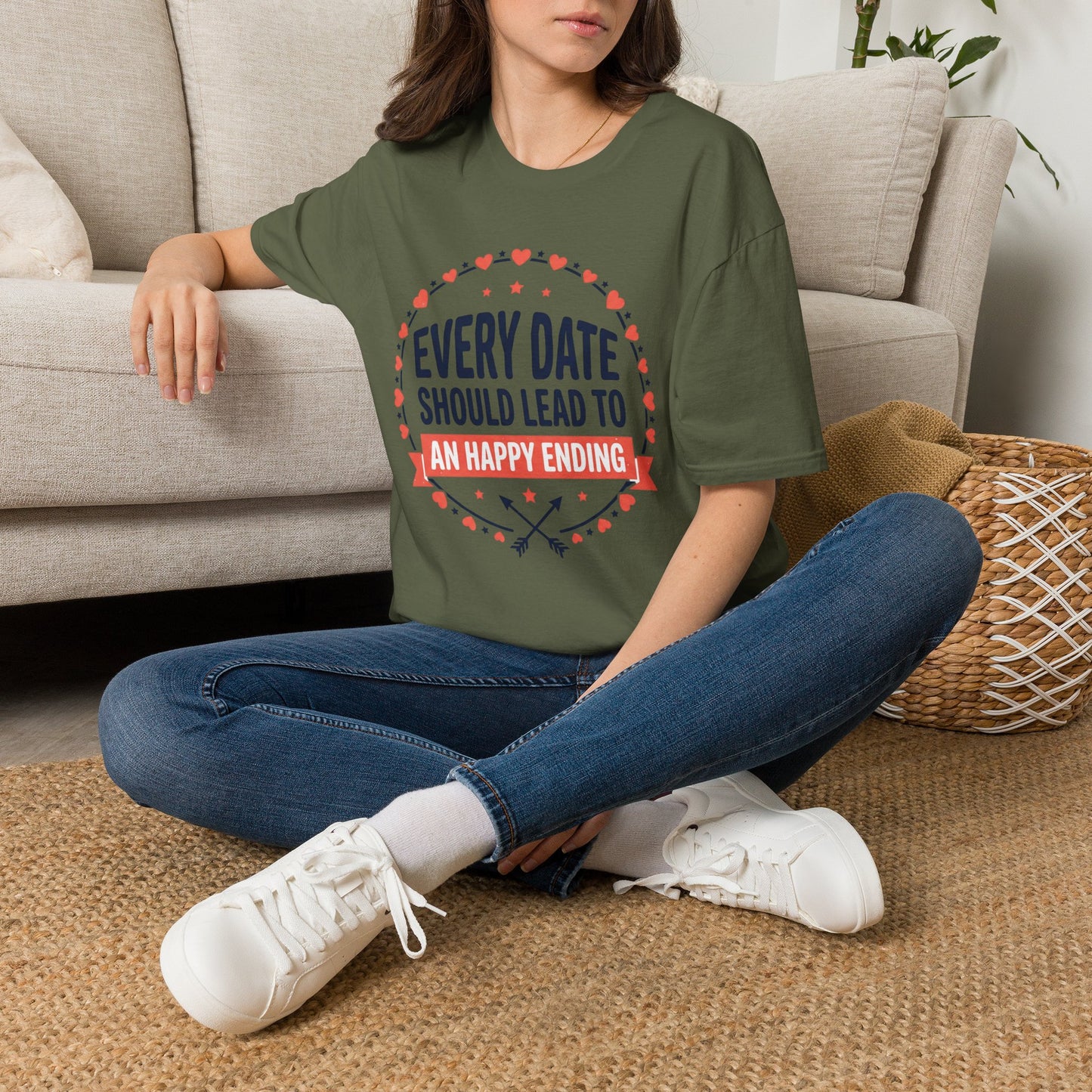 Every Date Should Lead To An Happy Ending T-Shirt — Romantic Valentine’s Tee