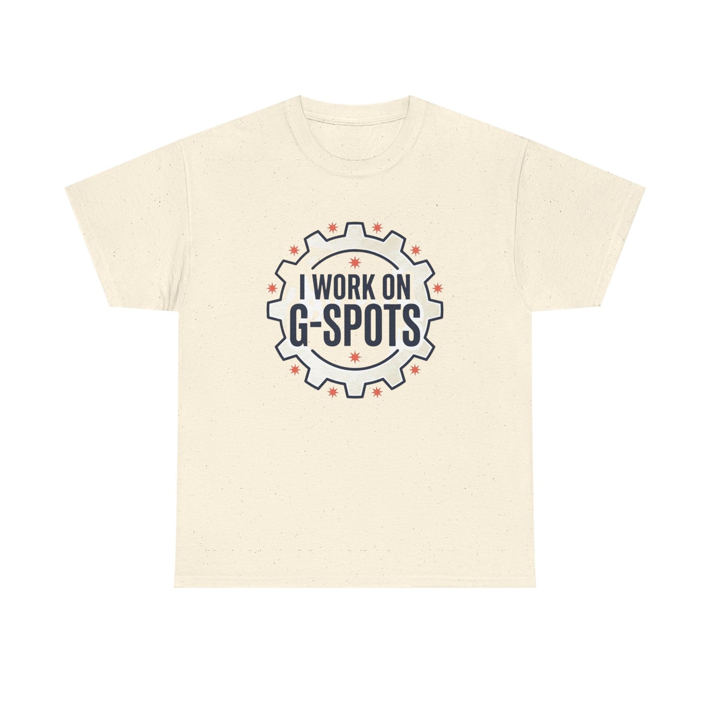 “I Work On G‑Spots” Funny Mechanical Gear Graphic Tee
