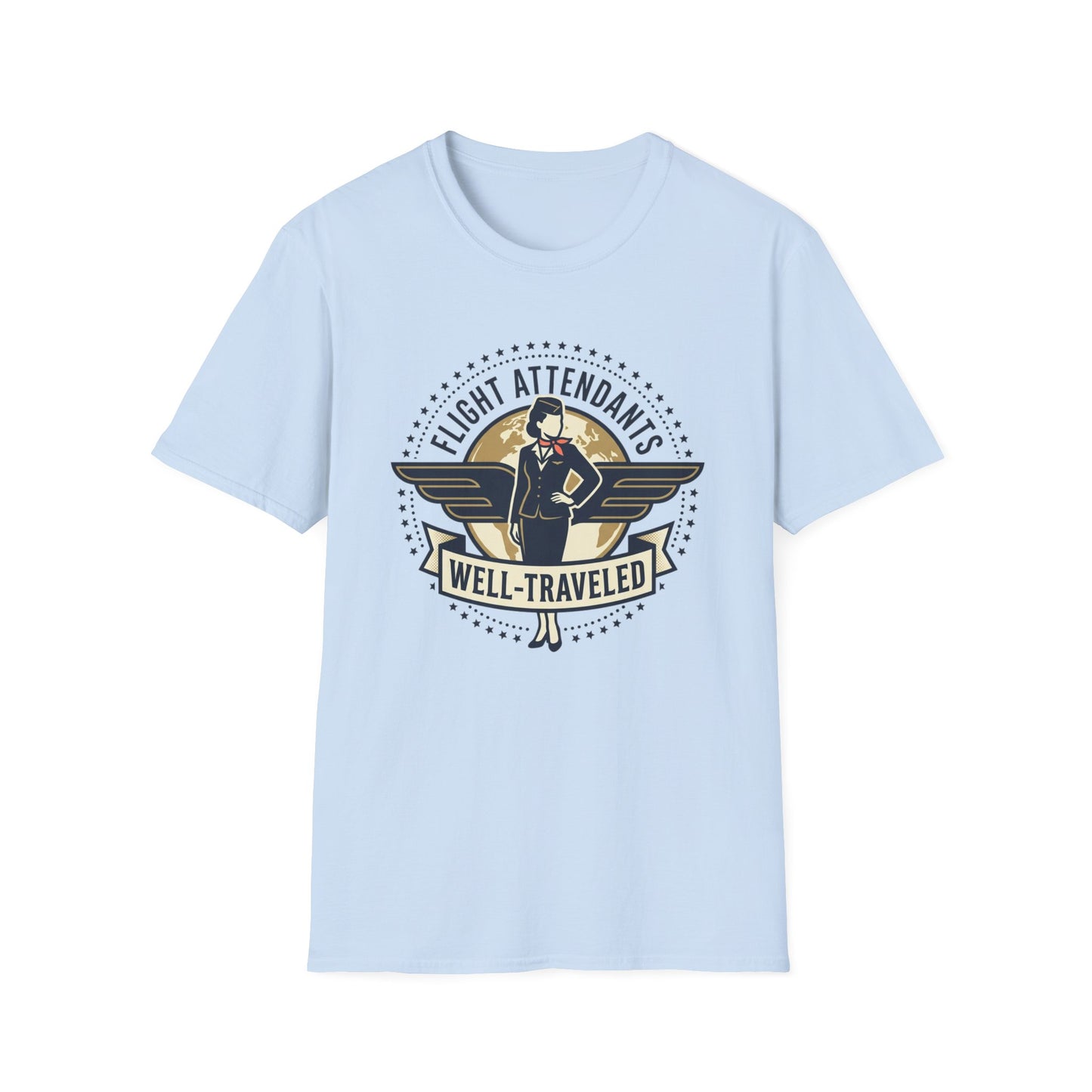 Flight Attendant ‘Well-Traveled’ T-Shirt
