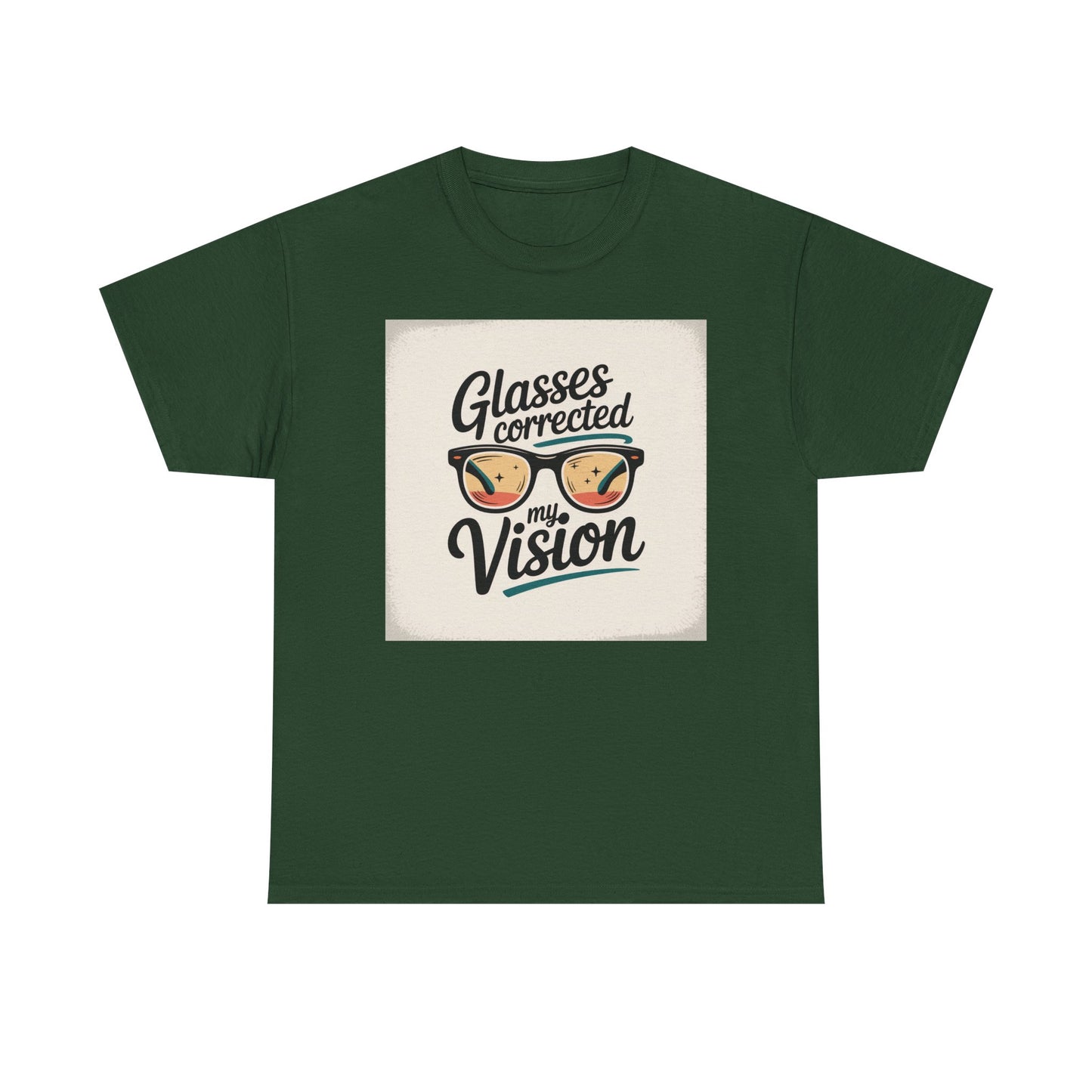 T-Shirt — "Glasses Corrected My Vision" Retro Eyewear Graphic Tee