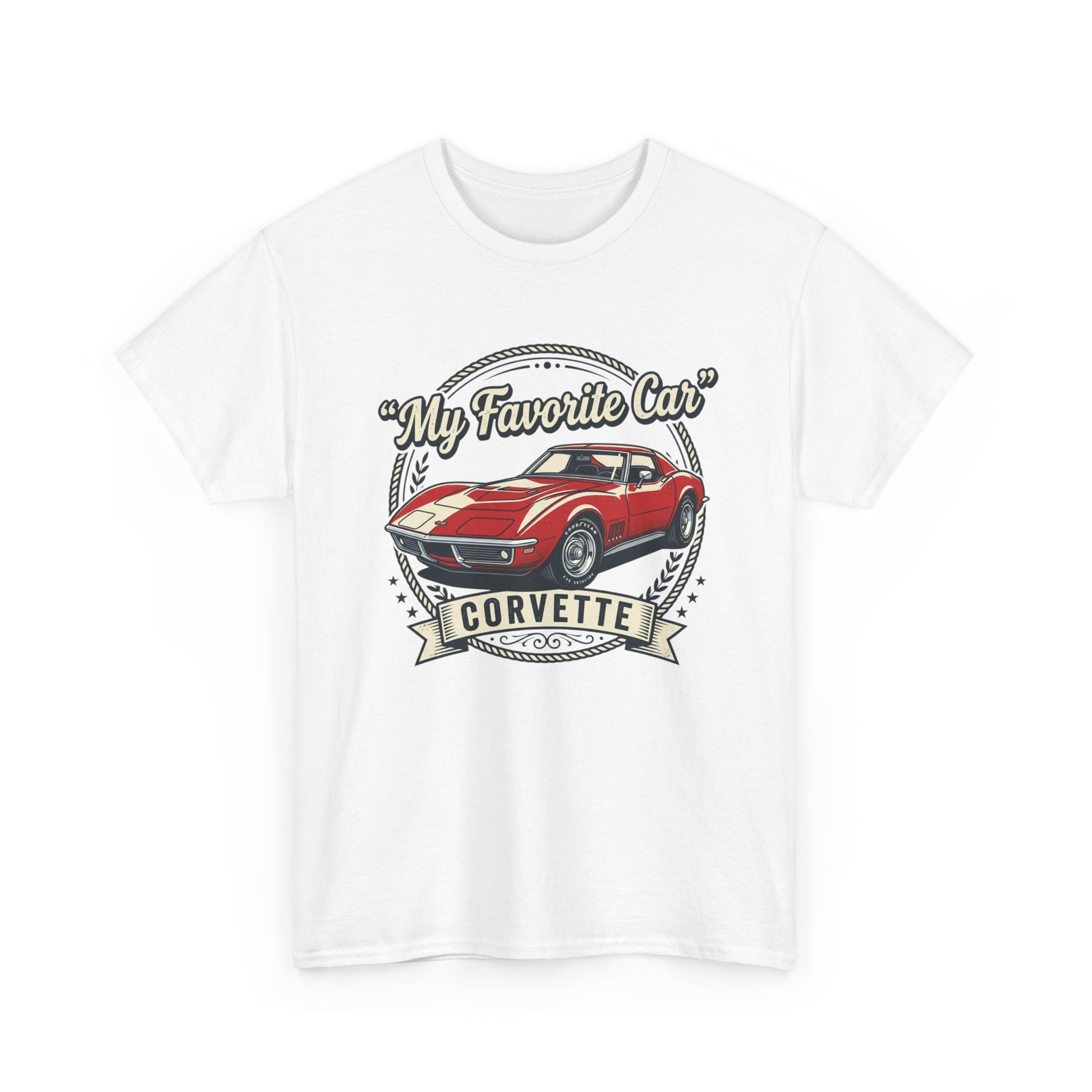 Corvette 'My Favorite Car' Classic Muscle Tee Printify