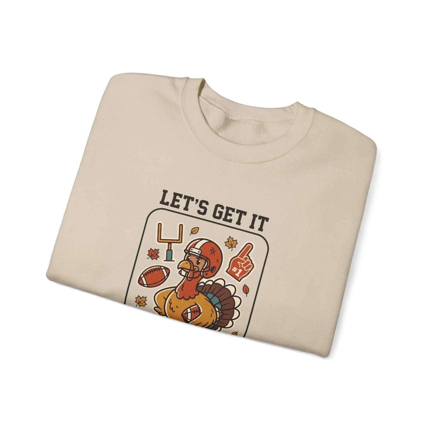 Turkey Bowl MVP Crewneck Sweatshirt | Thanksgiving Football Turkey, Fall Game Day