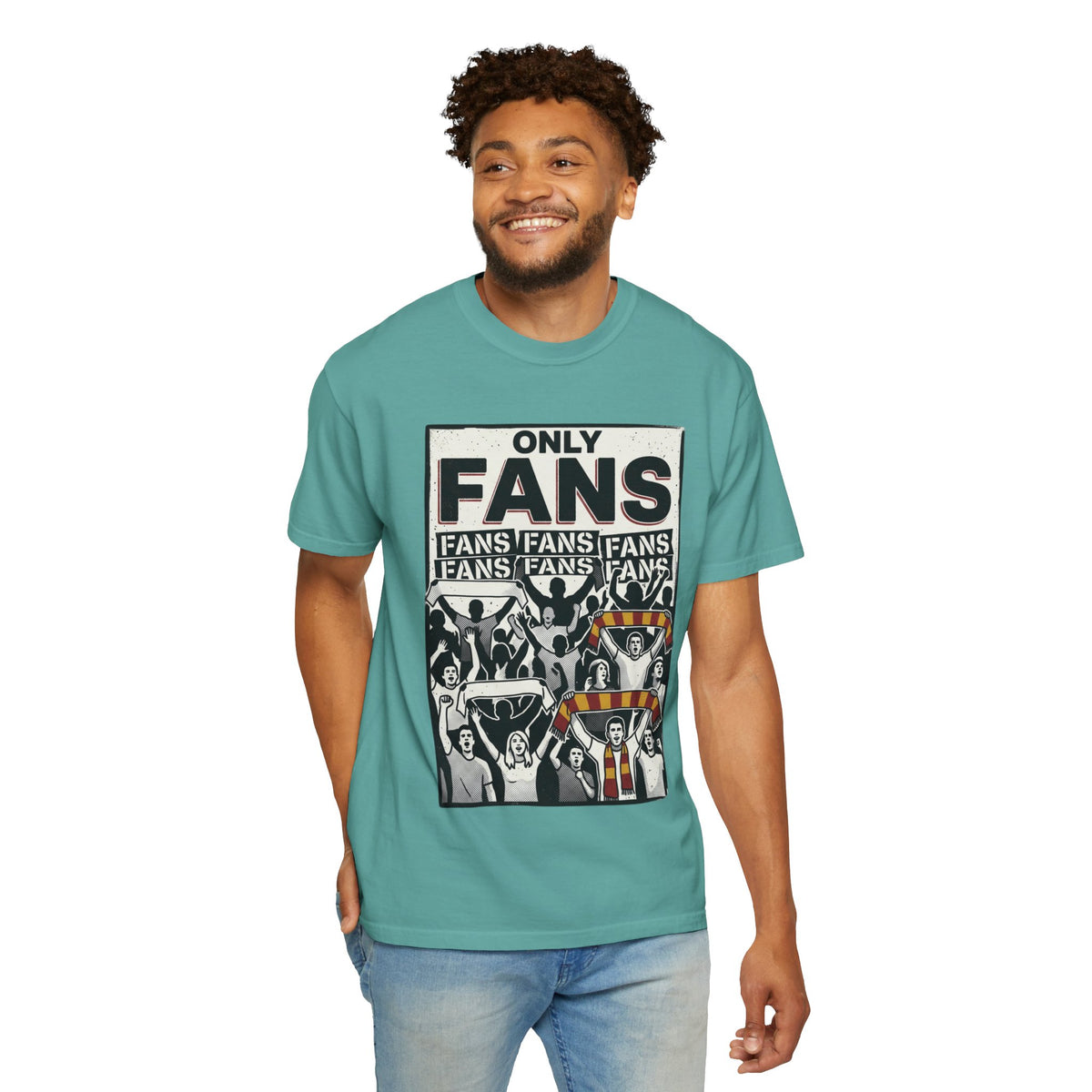 Only Fans Crowd Graphic T-Shirt — Vintage Sports Fan Tee