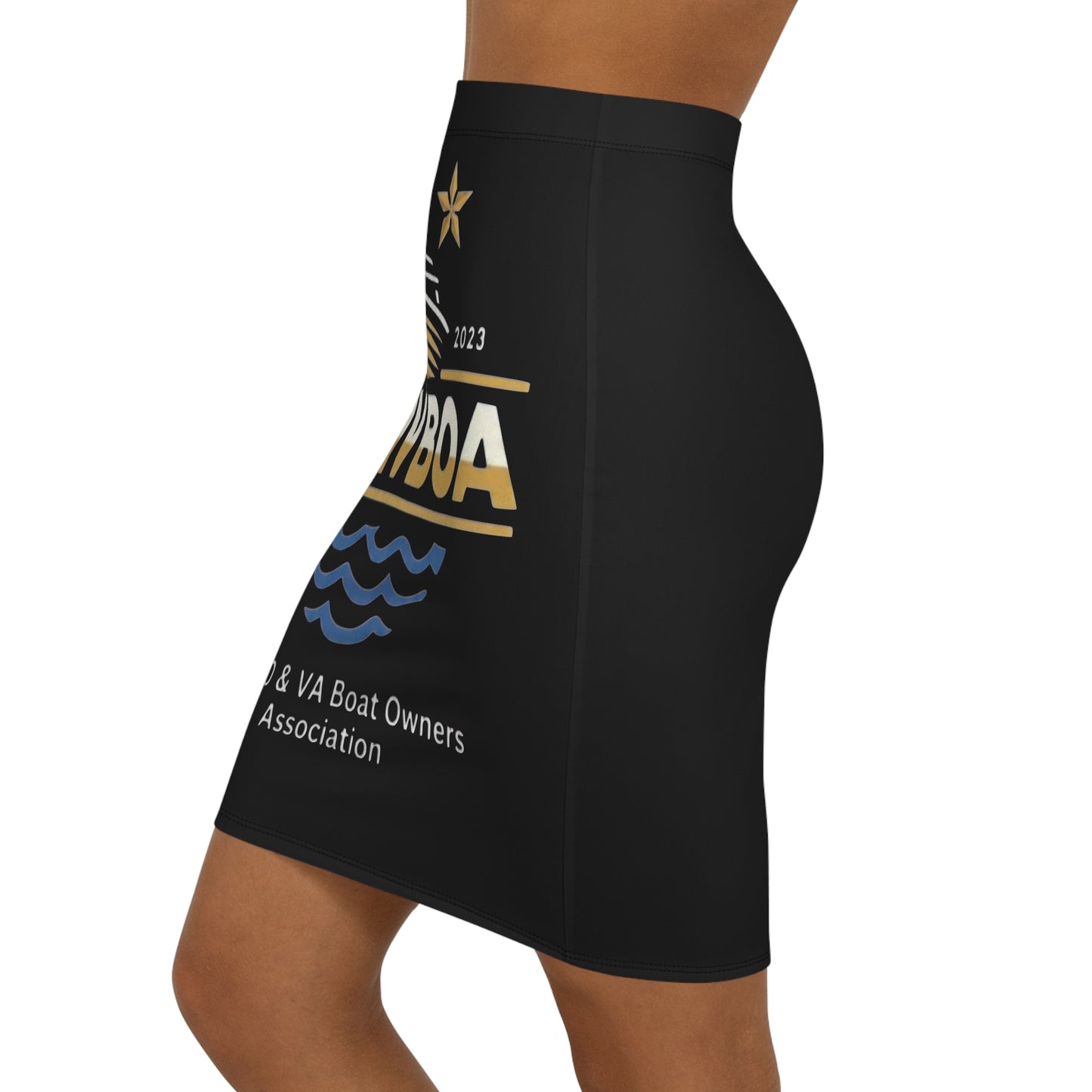 Boat Owners Association Pencil Skirt — DMV Boat Club Logo