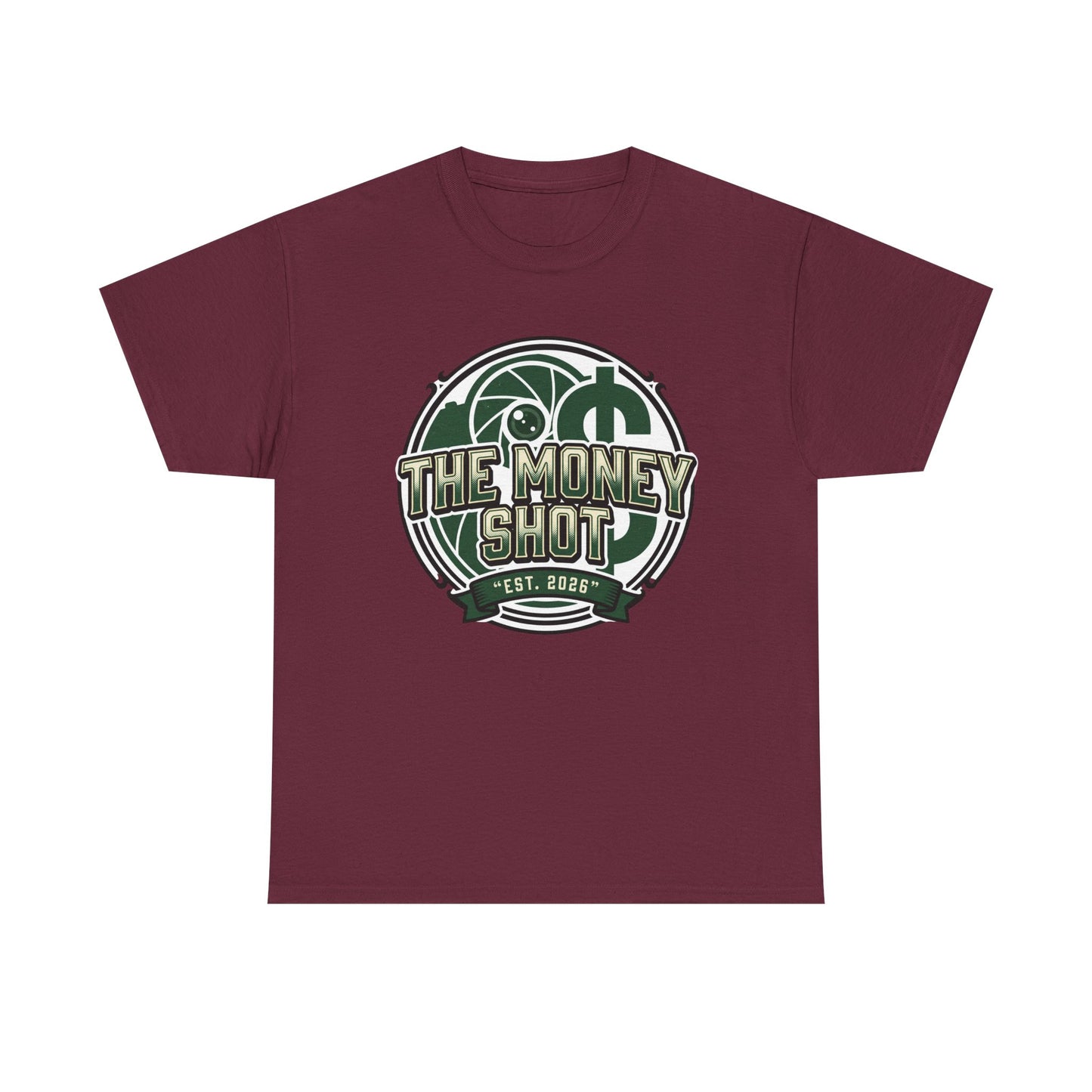 The Money Shot Graphic Tee — Retro Dollar Logo T-Shirt