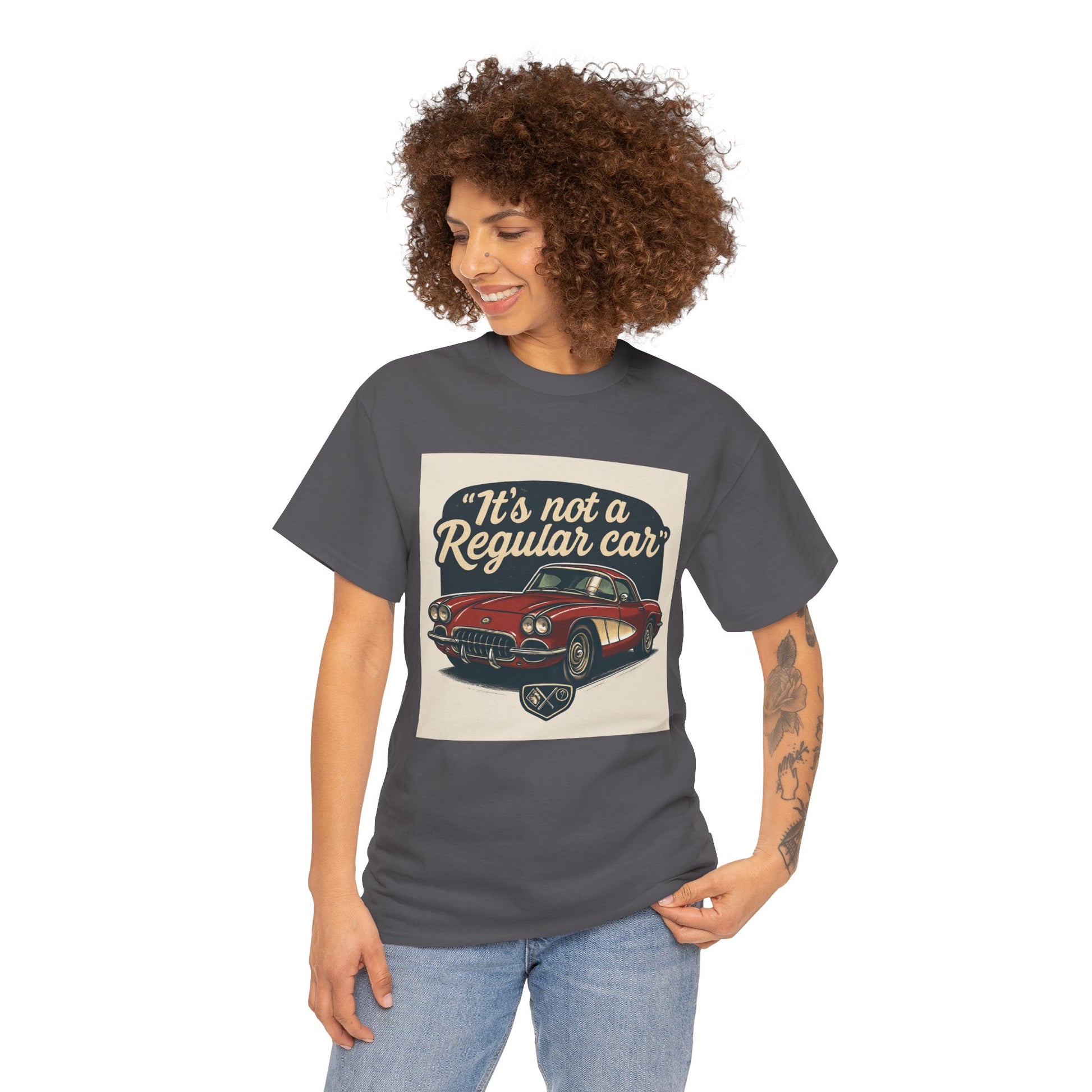Classic Car Tee — "It's Not a Regular Car" Vintage Muscle Car Shirt Printify
