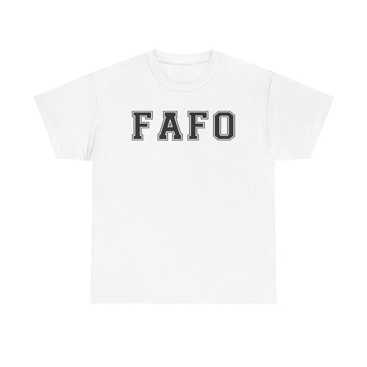 FAFO Unisex Heavy Cotton Tee - Comfortable Casual Wear for Everyday Style