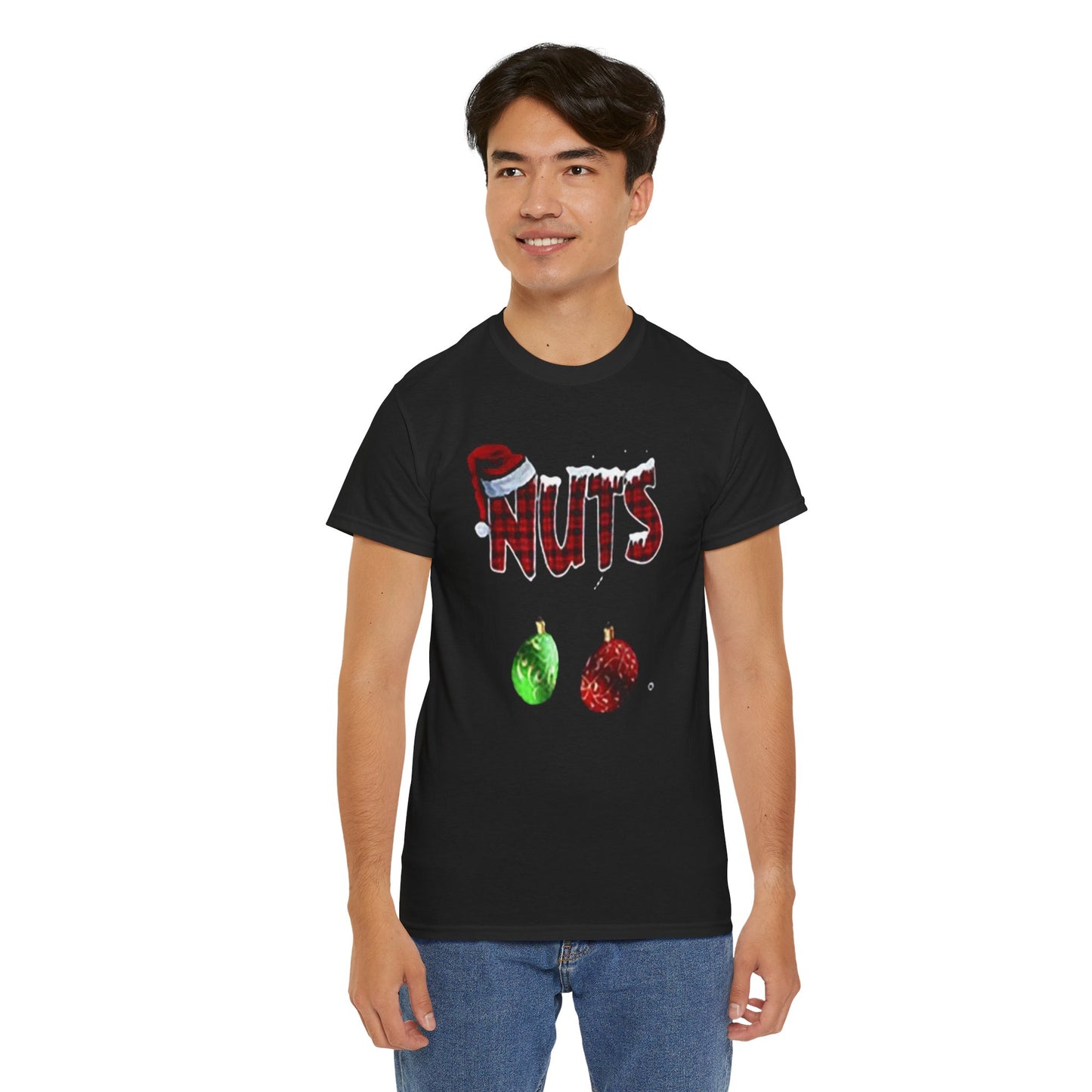 Holiday 'Nuts' Tee — Funny Christmas Ornament Graphic T-Shirt Printify