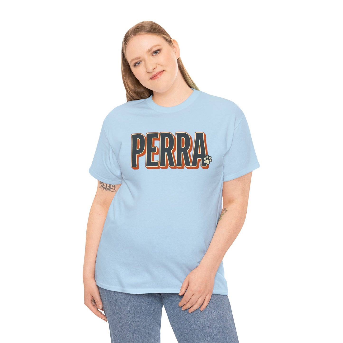 Perra Graphic Tee – Bold Retro Lettering T-Shirt
