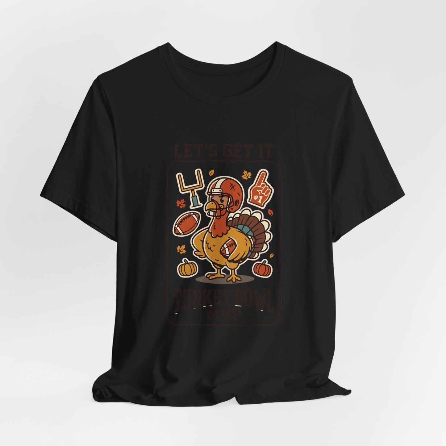 Turkey Bowl MVP T-Shirt | Thanksgiving football, pumpkin pie harvest
