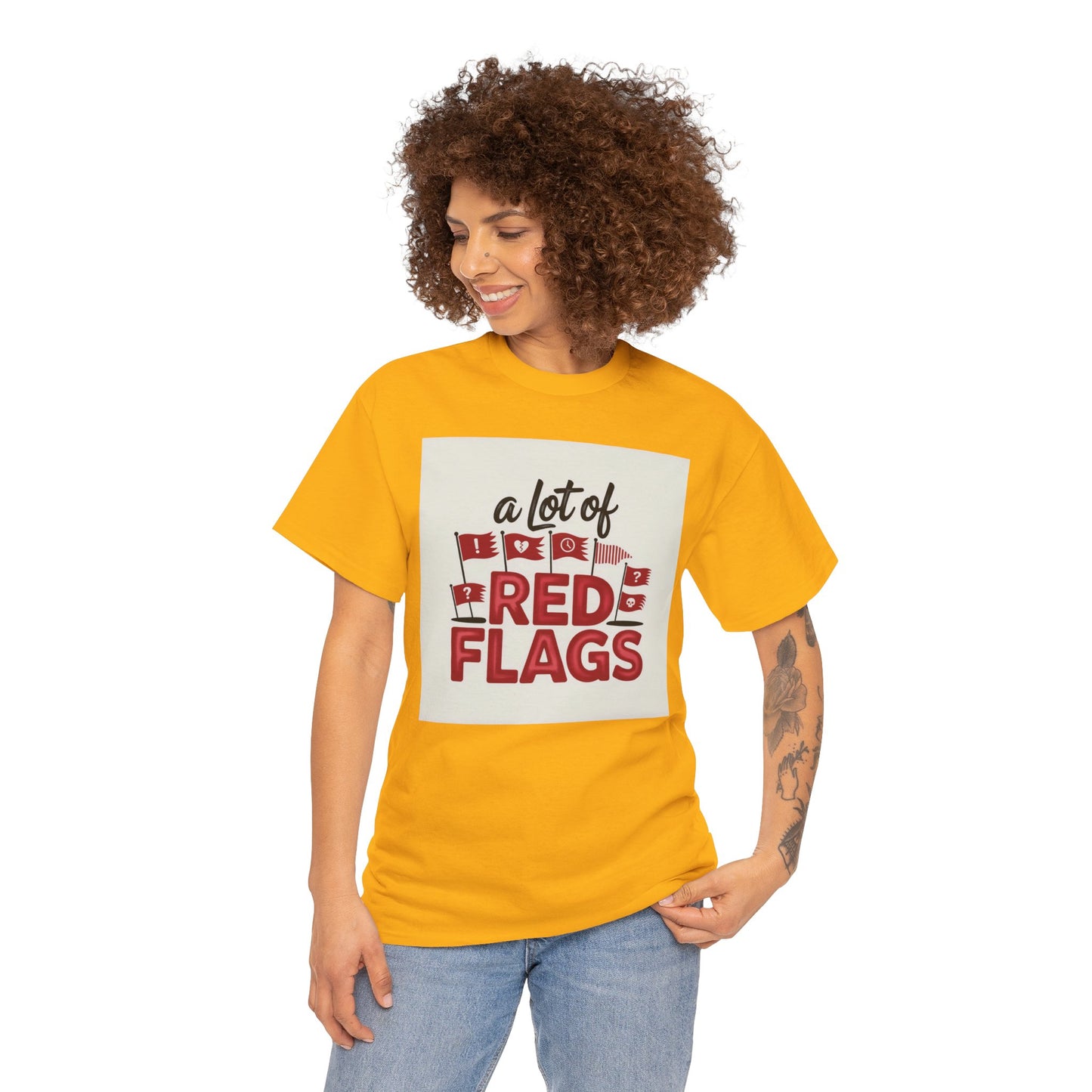 T-Shirt — “A Lot of Red Flags” Funny Relationship Humor Tee