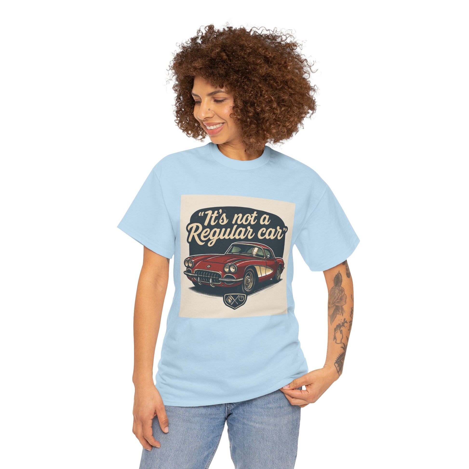 Classic Car Tee — "It's Not a Regular Car" Vintage Muscle Car Shirt Printify