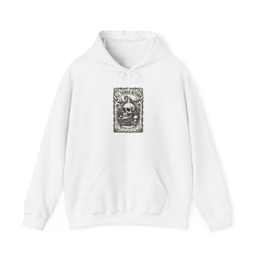 Skull & Botanical Crest Hoodie | Gothic Botanicals, Dark Floral
