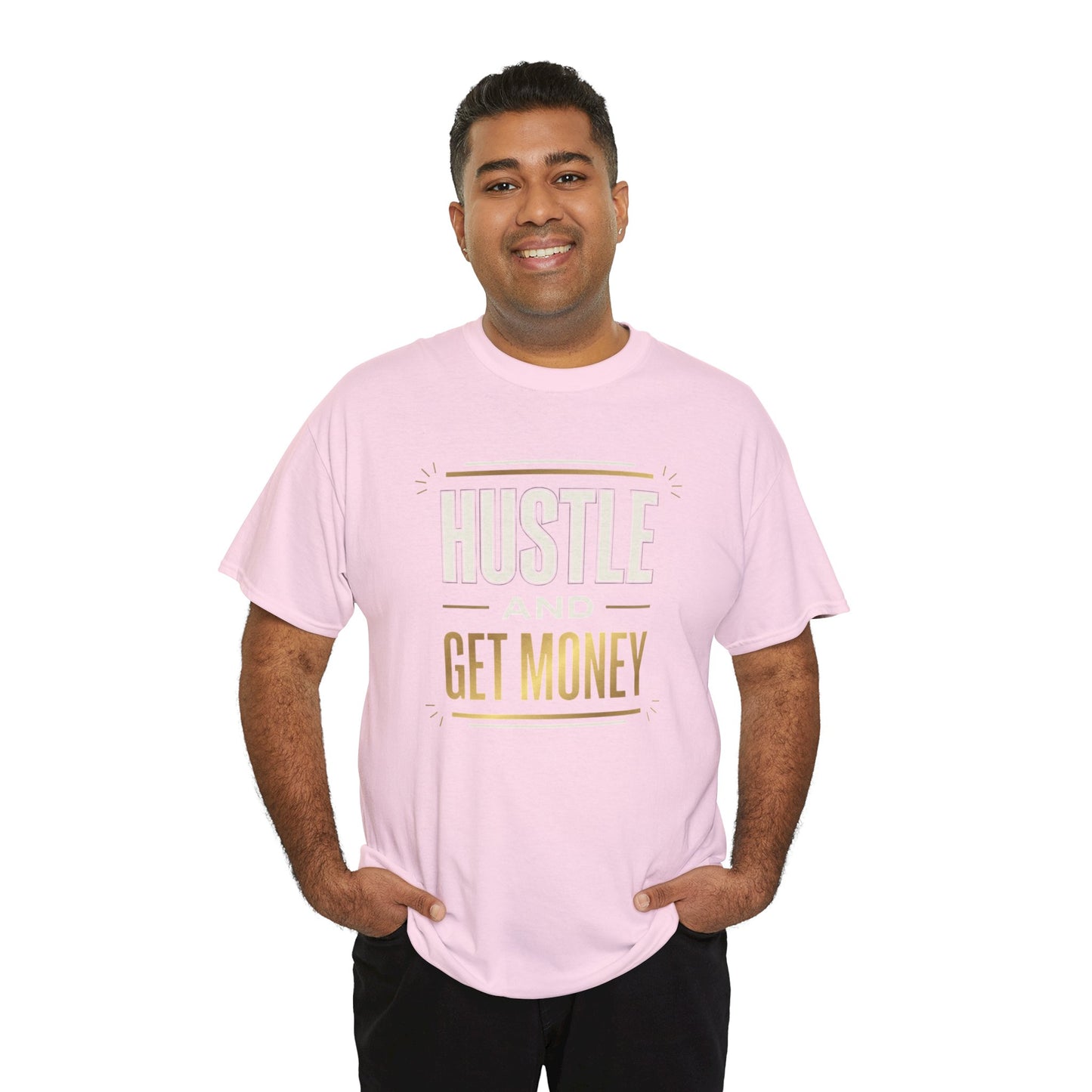 Hustle and Get Money Tee - Motivational Streetwear Graphic T-Shirt