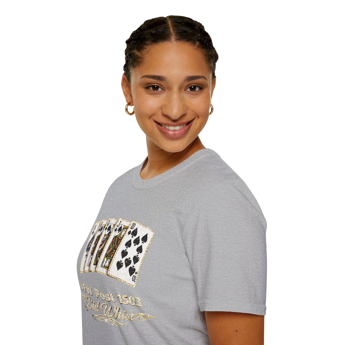 Bid Whist Playing Cards Tee — VFW Post 1503 Card Game T-Shirt