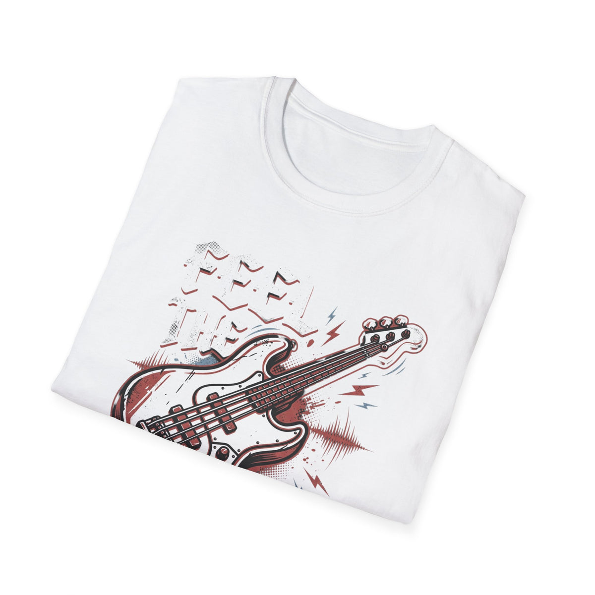 Bass Guitar Graphic T-Shirt — Rock Music Tee ("Bass Player")