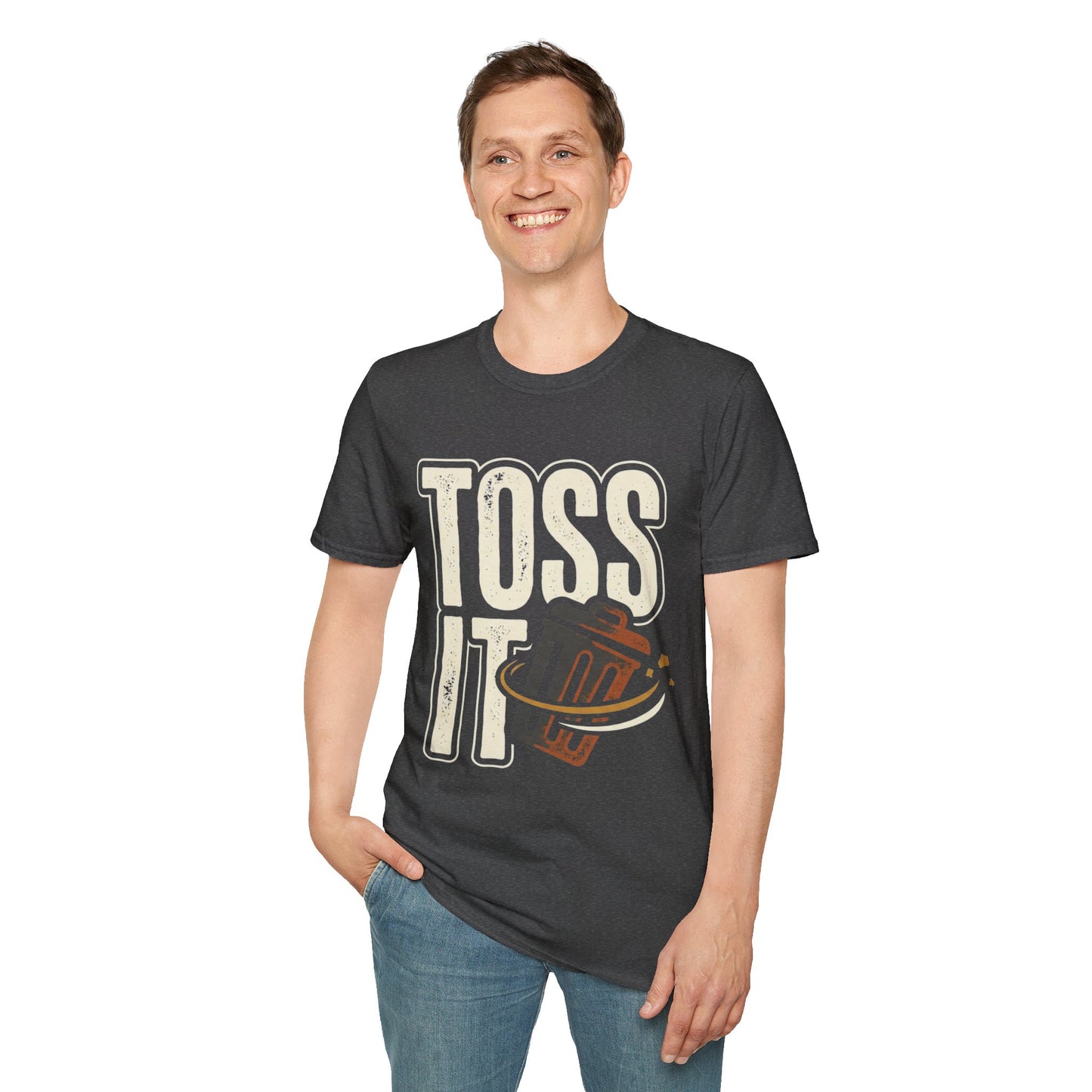 Toss It Graphic T‑Shirt — Casual Recycling / Trash Toss Tee