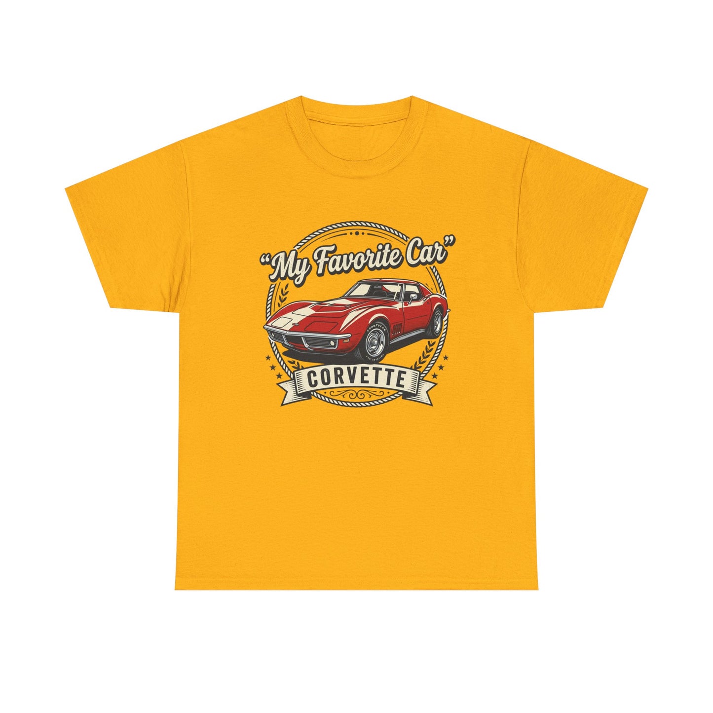 Corvette 'My Favorite Car' Classic Muscle Tee Printify