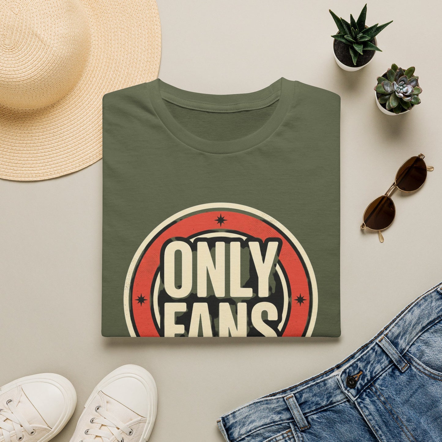 OnlyFans Logo Graphic T-Shirt — Retro Circle Design